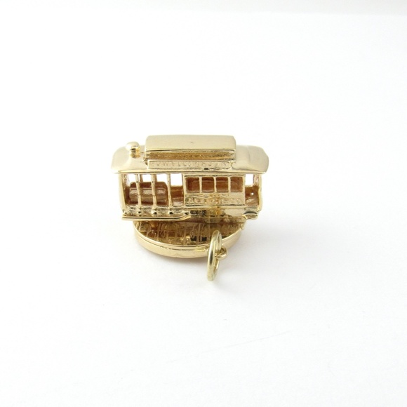 Vintage 14 Karat Yellow Gold San Francisco Cable Car Charm #4783 - Picture 3 of 8